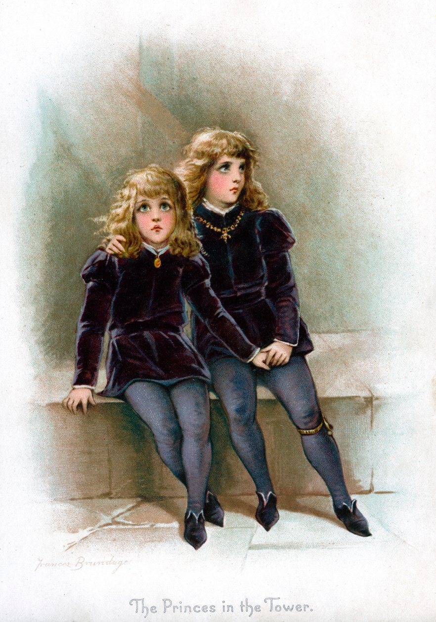 Os príncipes na torre, 1897. de Frances Brundage