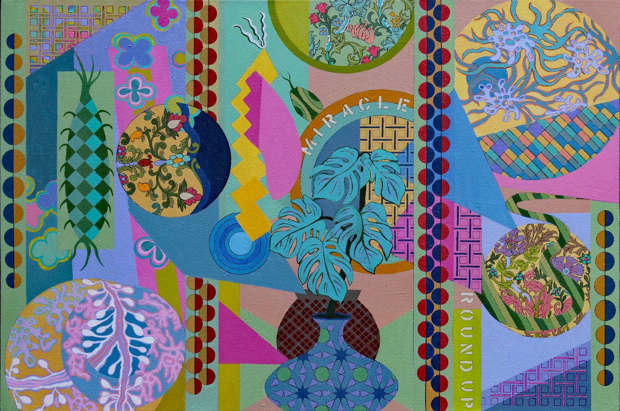 Jardin Sauvage, 2023 (acrílico sobre tela) de Frances Ferdinands