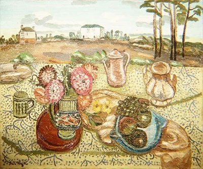 A Country Window, c.1929-31 (óleo sobre tela) de Frances Hodgkins