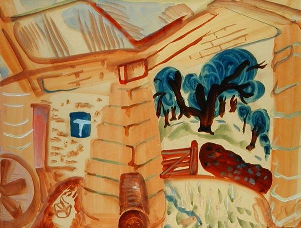 Celeiro Northumberland de Frances Hodgkins