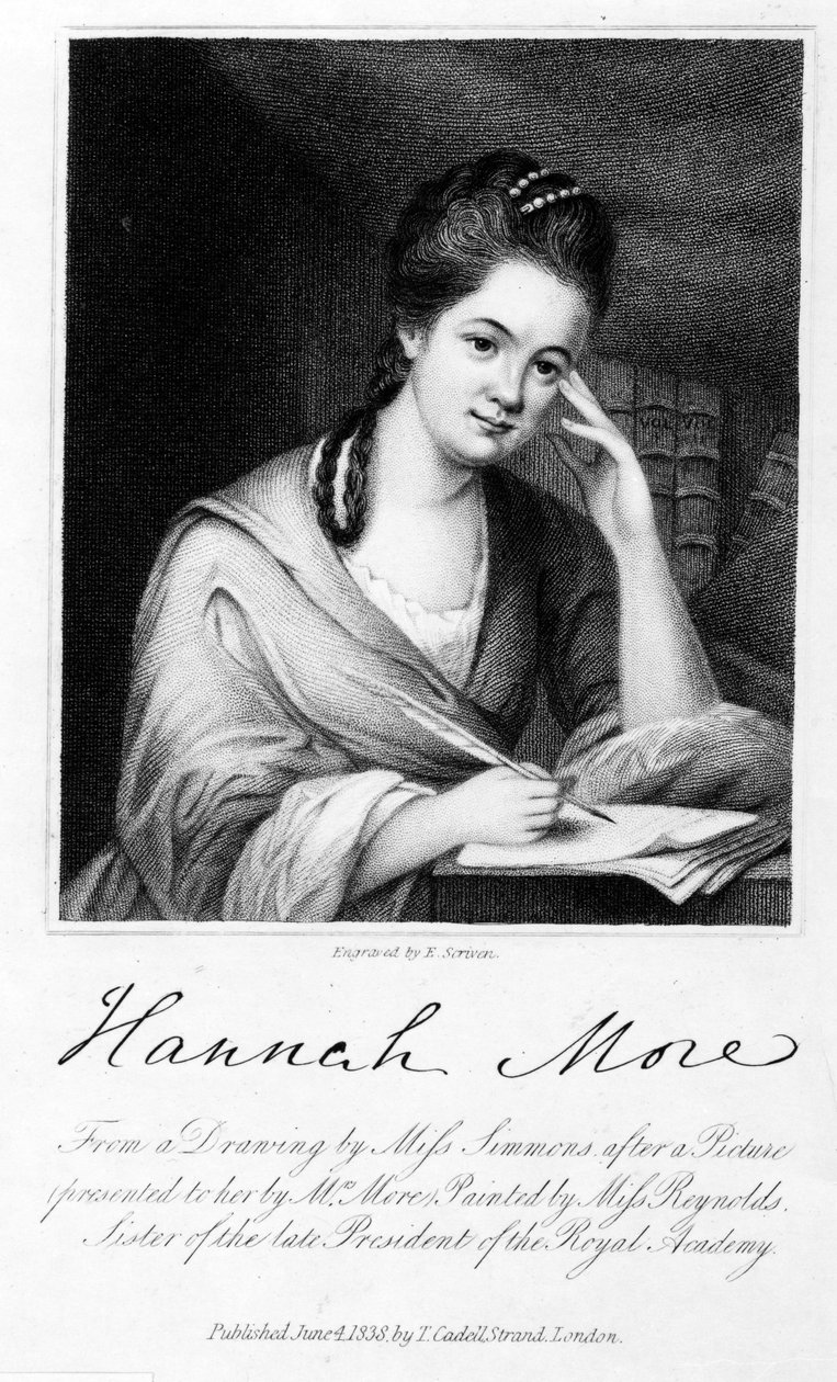 Hannah More, gravada por Edward Scriven, 1838 (gravura) de Frances Reynolds