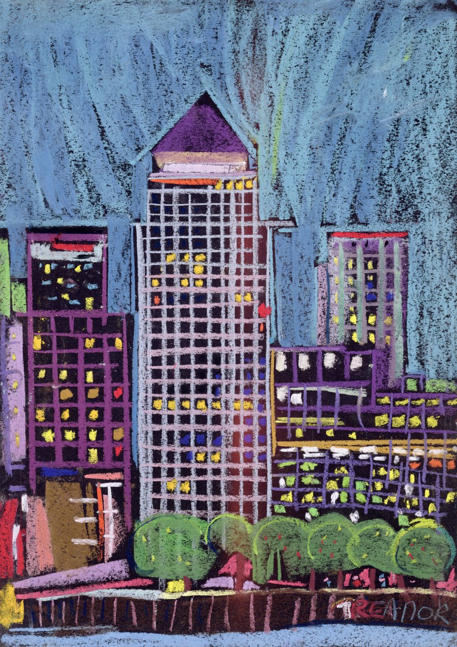 Canary Wharf em Londres Docklands de Frances Treanor