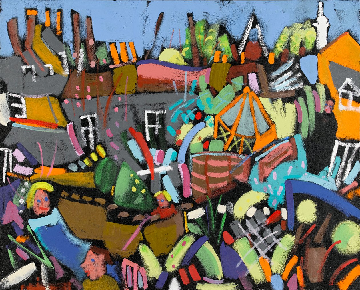 Judy au Jardin, 2010 (acrílico sobre tela) de Frances Treanor
