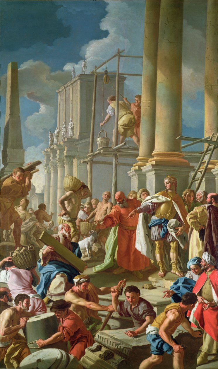 Cena de construção clássica de Francesco de Mura