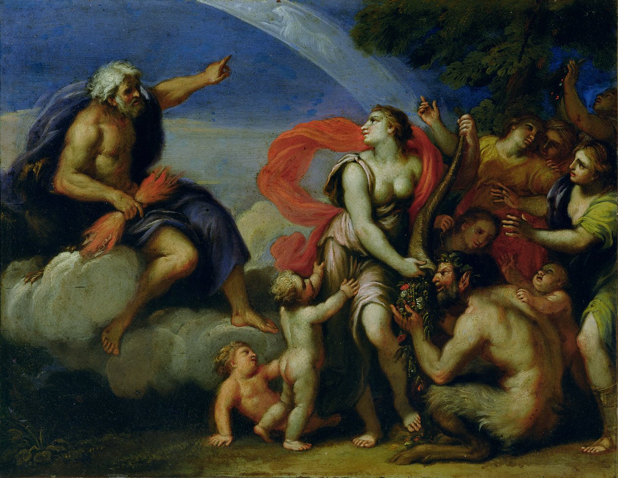 Júpiter e Pandora de Francesco Albani