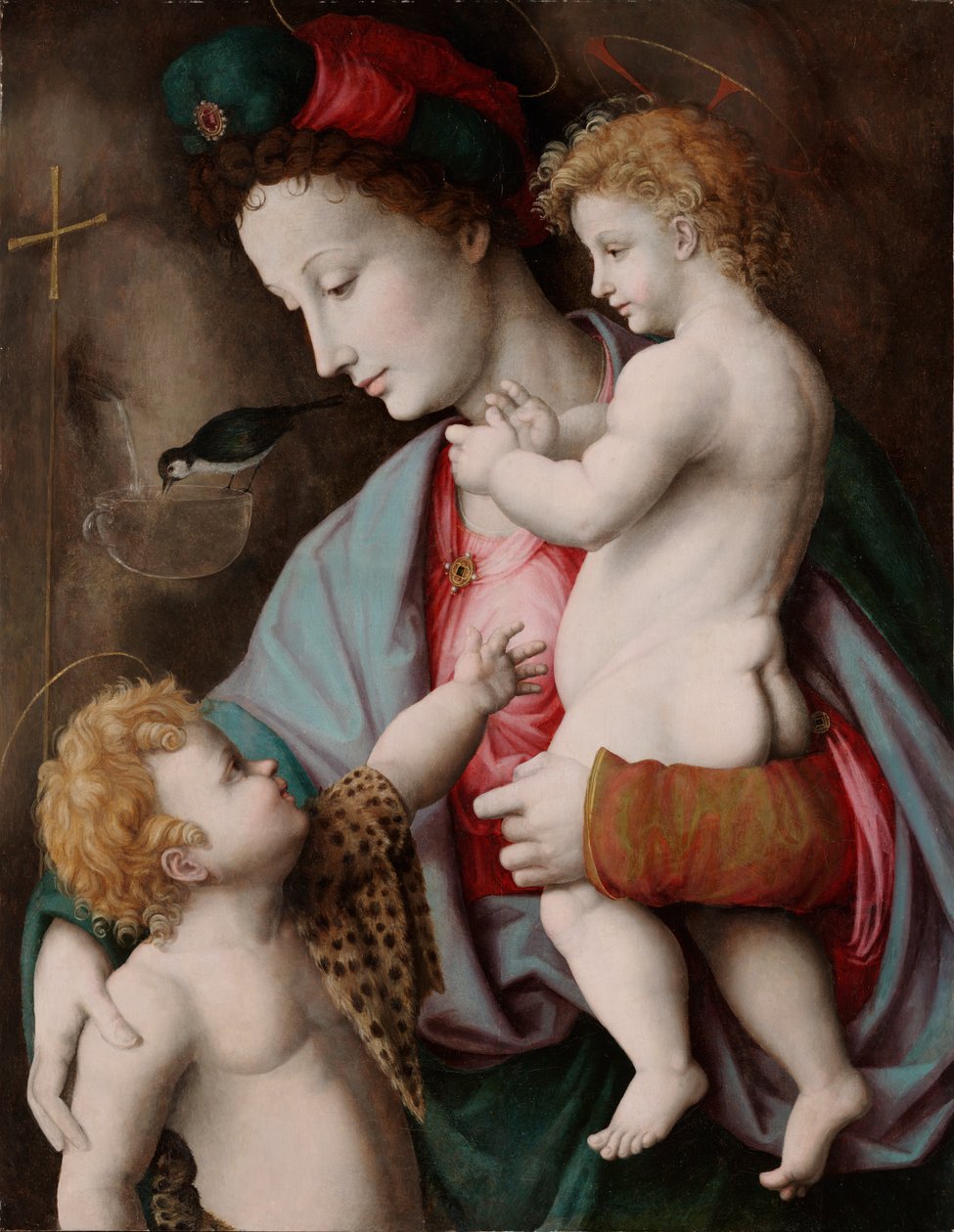 Madonna e criança com São João de Francesco Ubertini Bacchiacca