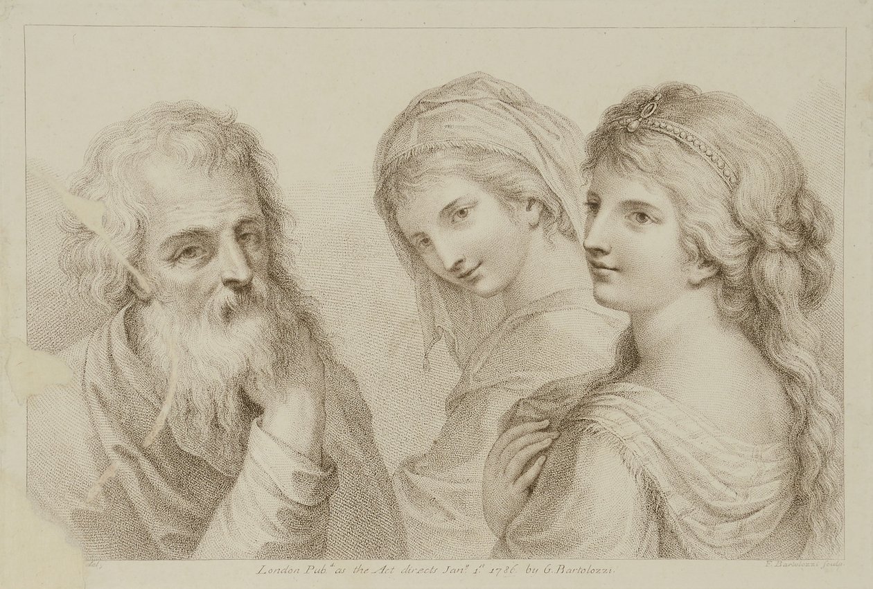 Filhas de Lot de Francesco Bartolozzi