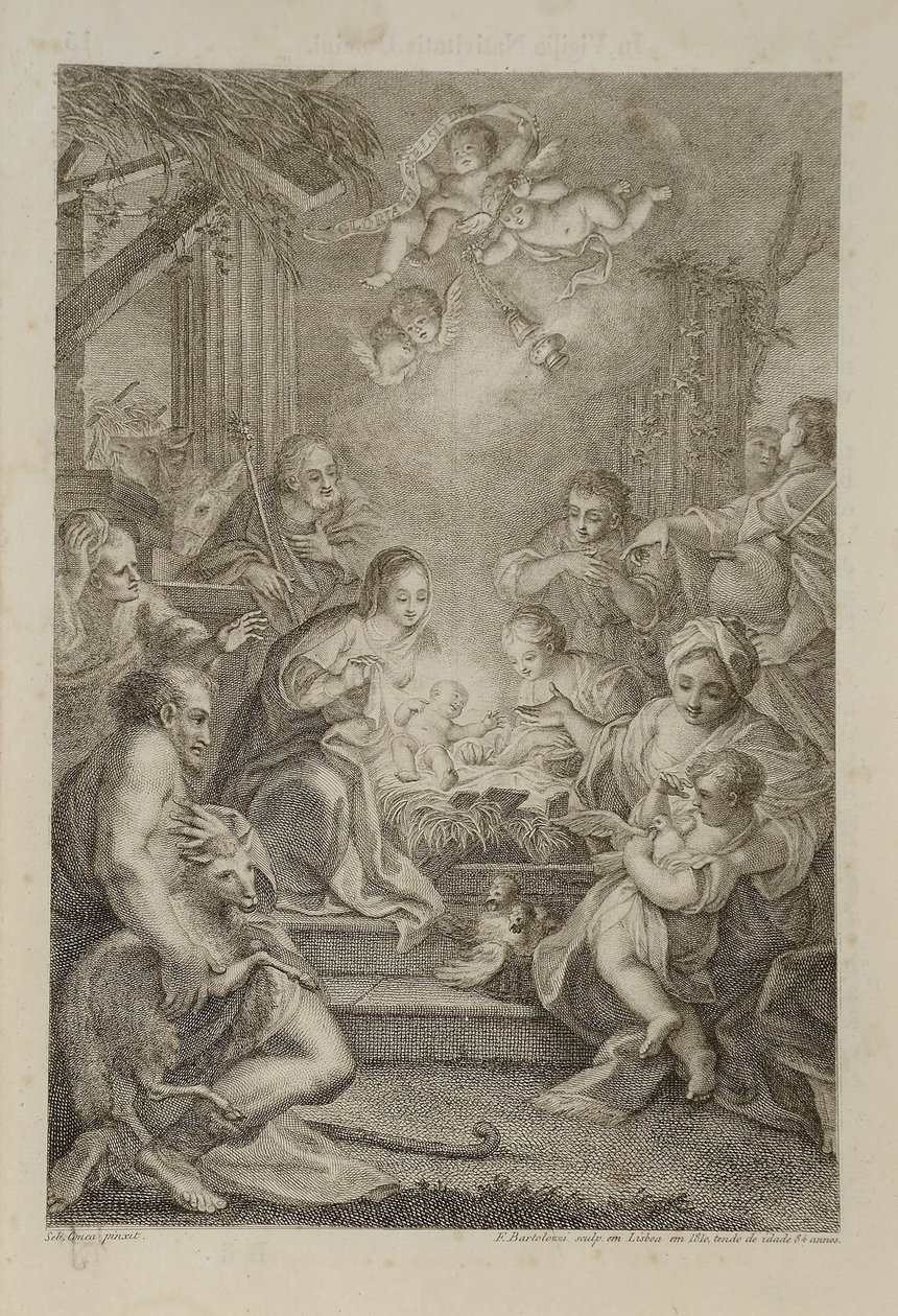 Natividade, para o Missal Romano de Francesco Bartolozzi
