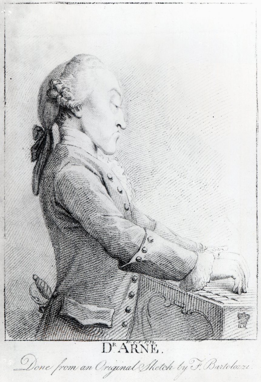 Thomas Augustine Arne de Francesco Bartolozzi