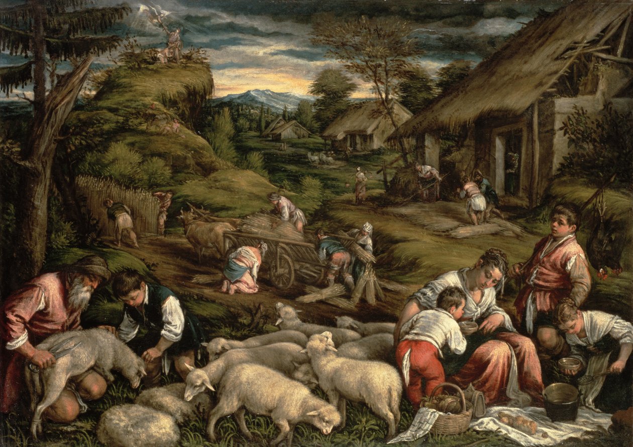 Verão de 1576, (para detalhes ver 65686) (ver também 75815) de Francesco Bassano