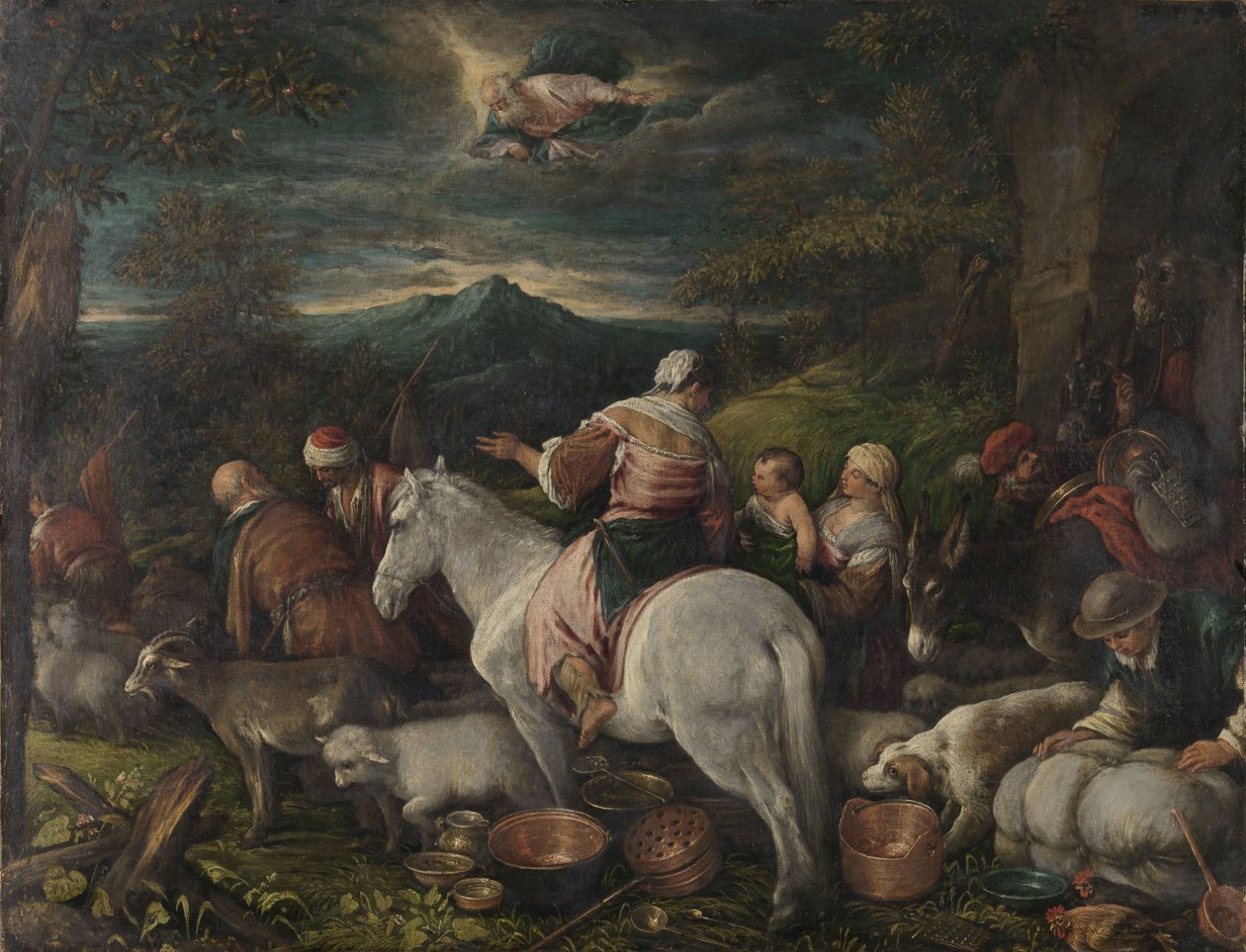 Abraão Deixa Haran de Francesco Bassano the Younger