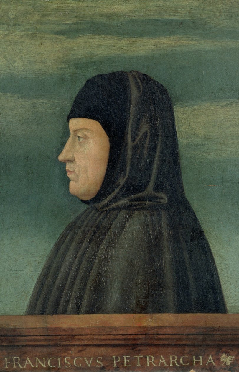 Retrato de Petrarca (Francesco Petrarca) (1304-74) de Francesco Bonsignori
