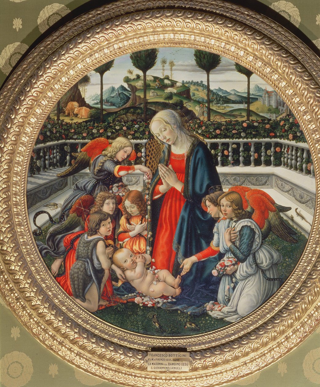 Adoração do Menino Jesus de Francesco Botticini