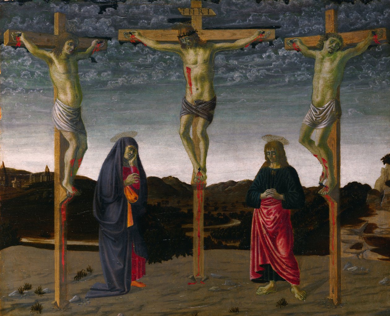 A crucificação de Francesco Botticini
