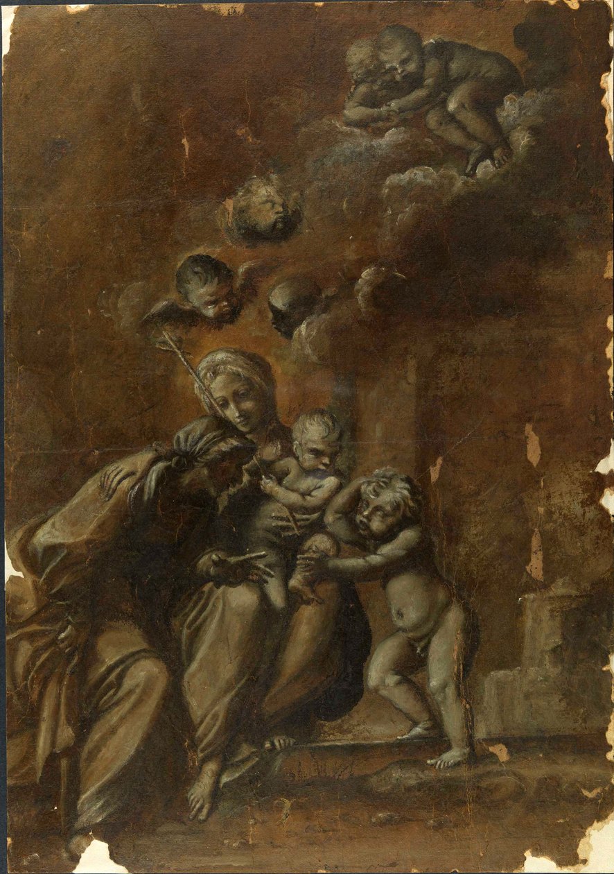 A Virgem e o Menino com São João e Santa Ana de Francesco Brizio