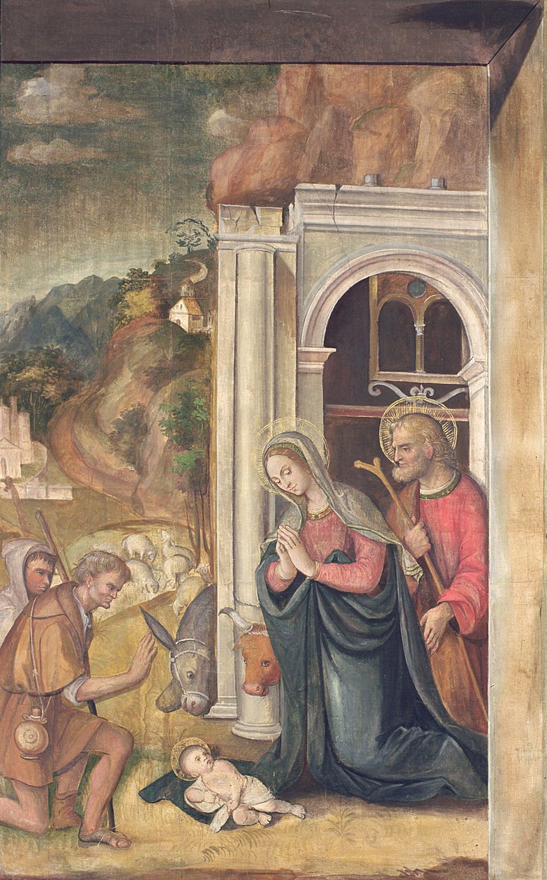Adoração dos pastores, 1517 de Francesco Casella