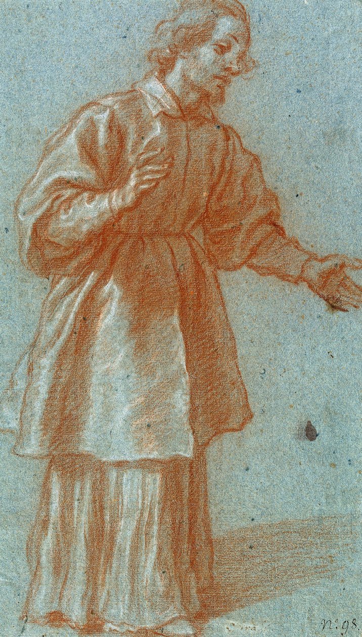 Estudo de um sumo sacerdote de Francesco Curradi
