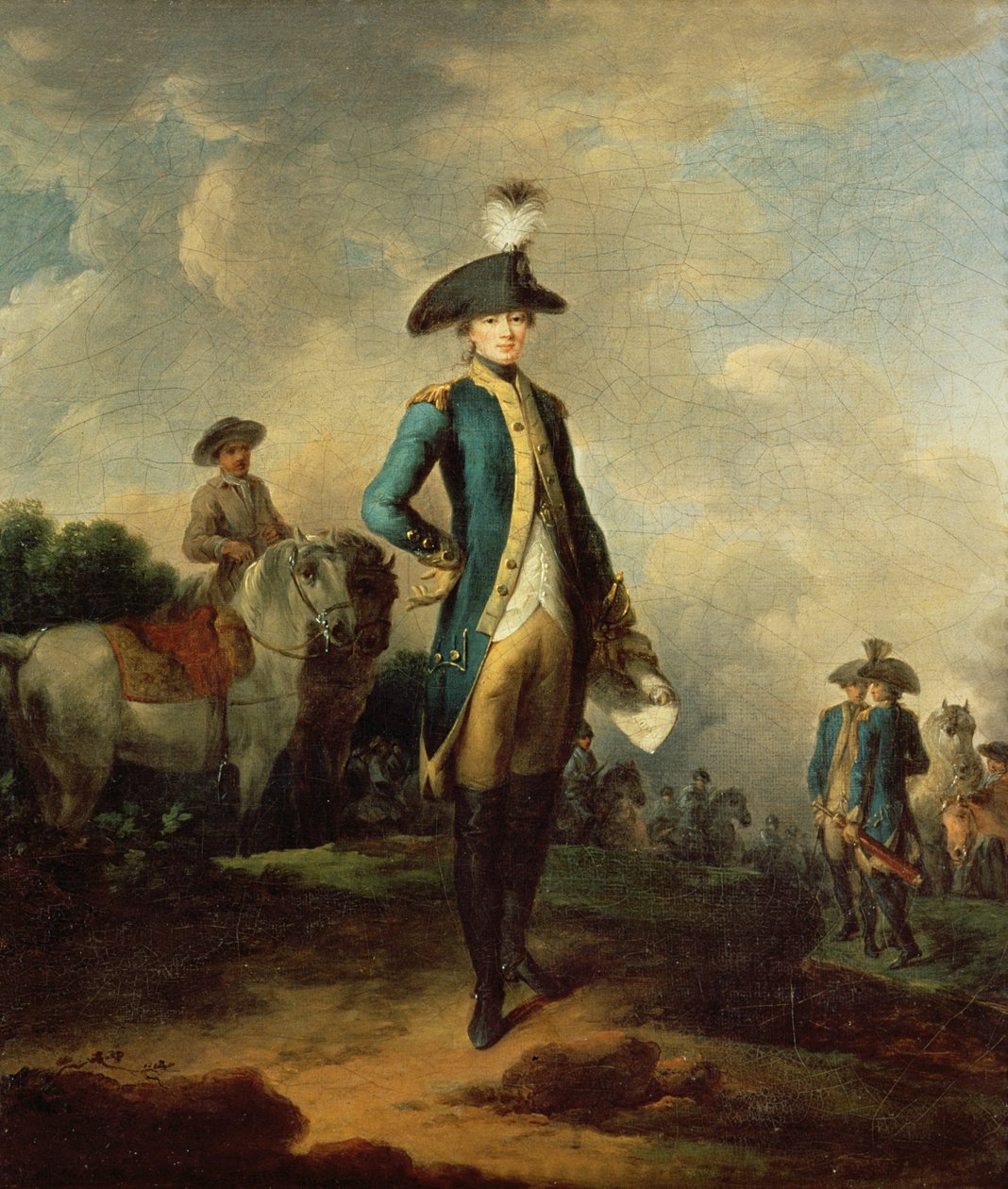 Marquês de La Fayette (1757-1834), c.1781-85 de Francesco Giuseppe Casanova