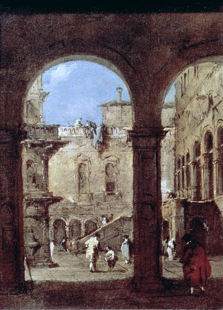 Capriccio Arquitetônico, c.1770 de Francesco Guardi