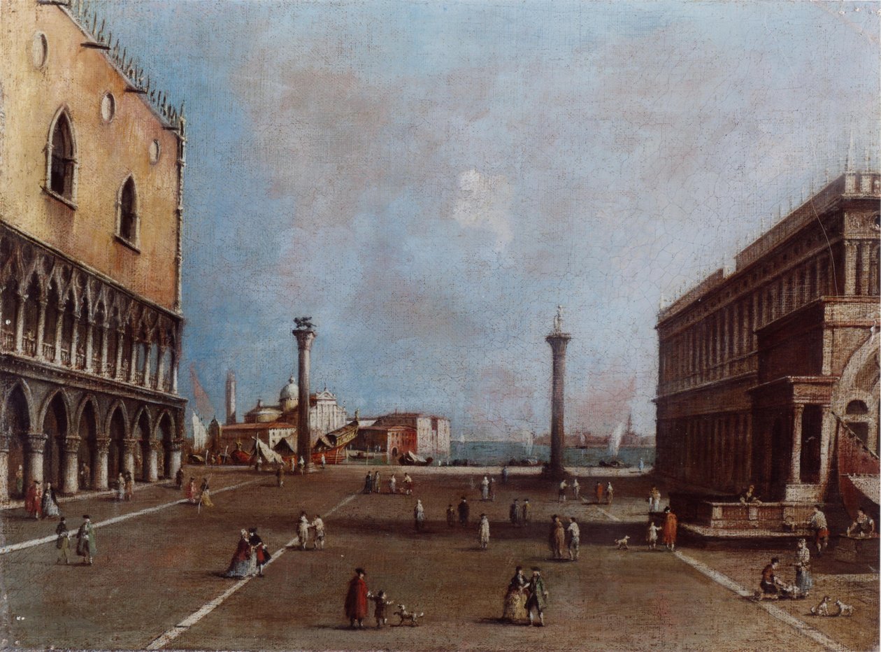 A Piazzetta Verso L&39;Isola San Giorgio de Francesco Guardi