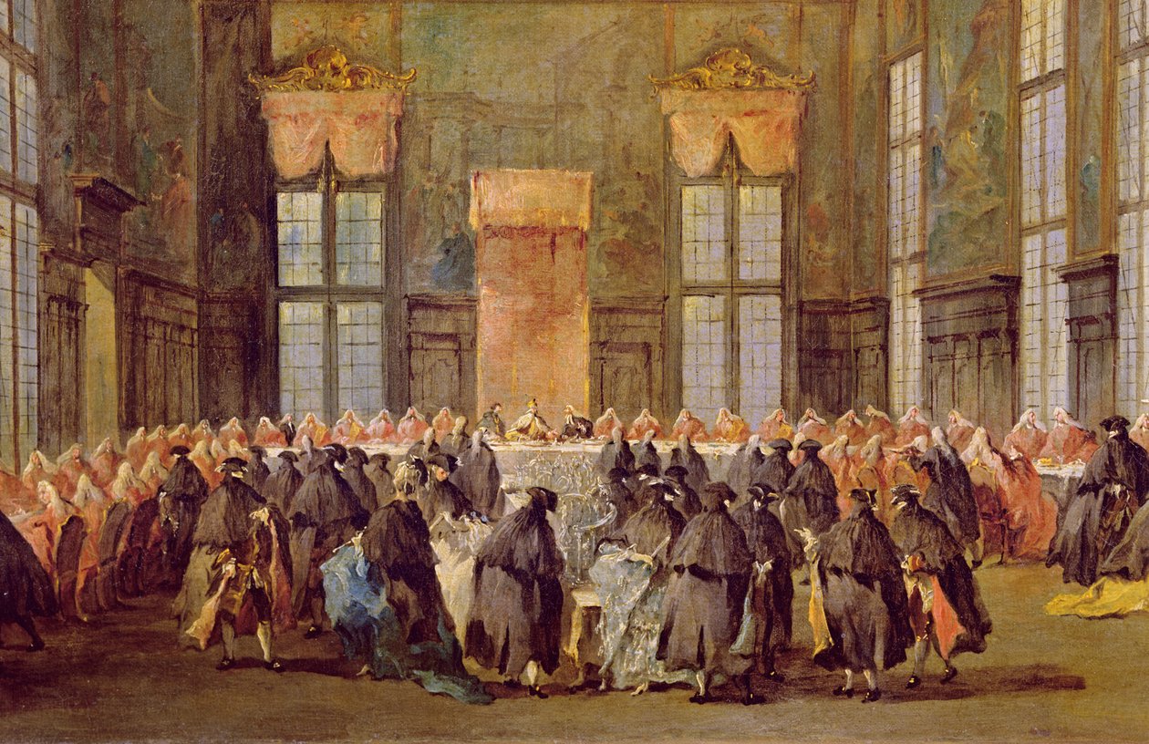O Doge na festa para a abertura do Carnaval de Veneza de Francesco Guardi
