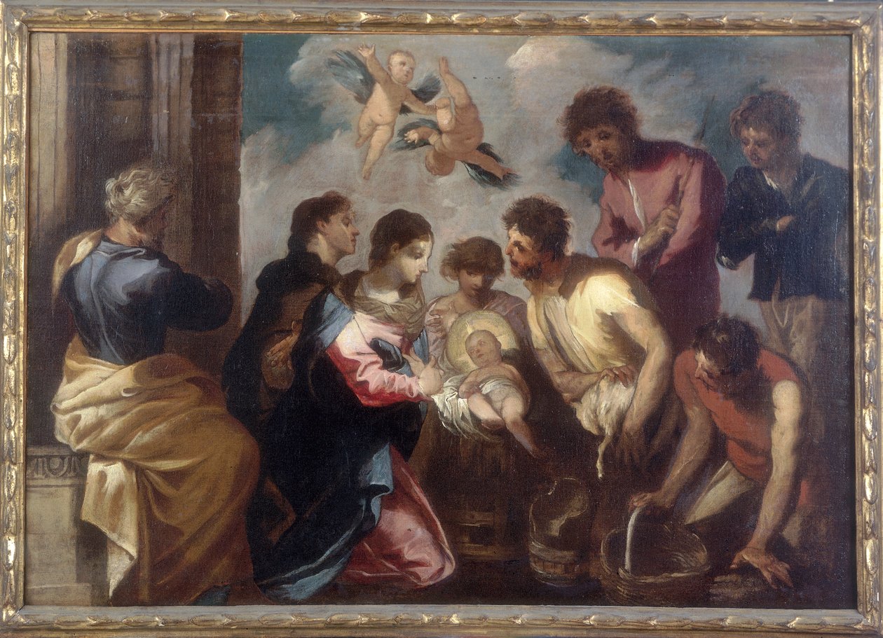 Adoração dos Pastores, obra de Francesco Maffei, conservada na Galleria Estense em Modena de Francesco Maffei