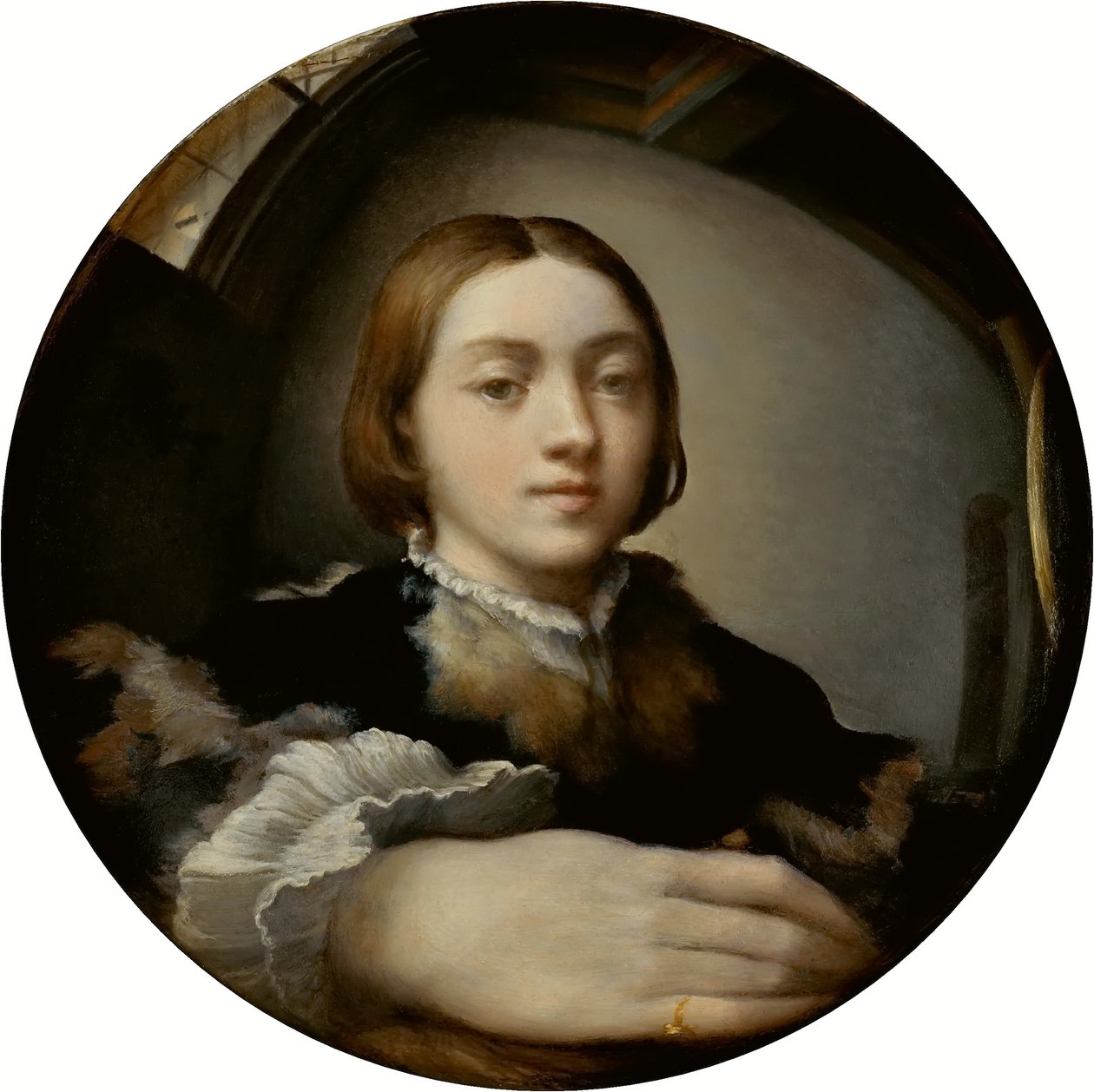 Escultura em arco Amor de Parmigianino