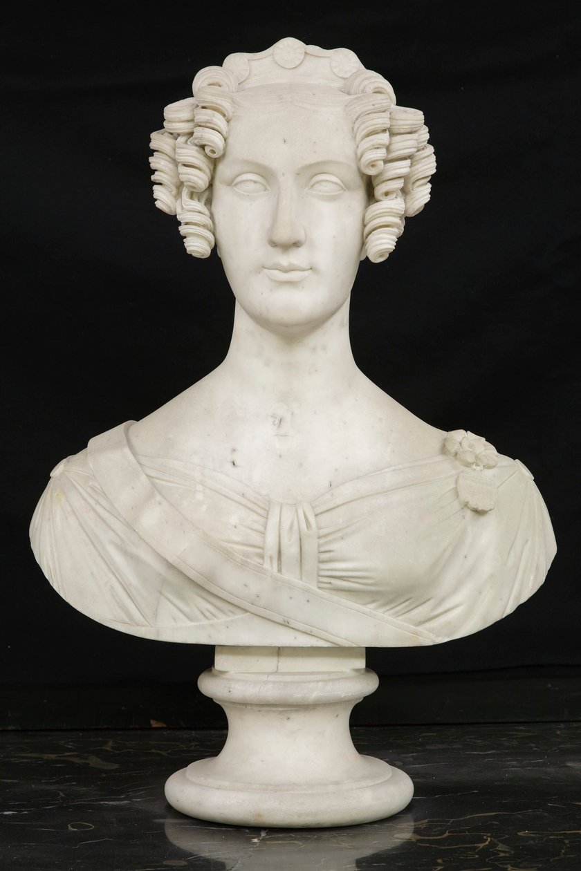 Busto da jovem princesa Maria Luisa Carlotta de Lucca de Francesco Pozzi