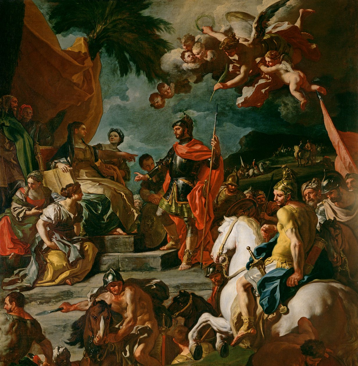 Barak e Deborah (detalhe de 67670) de Francesco Solimena