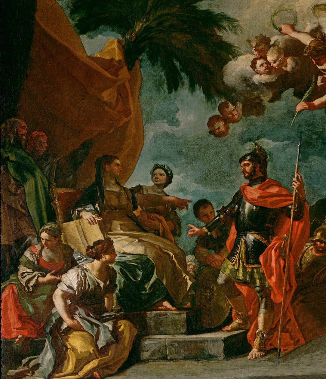 Barak e Deborah (detalhe de 67670) de Francesco Solimena