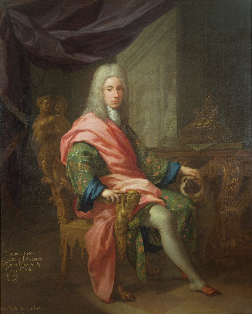 Thomas Coke (n.1698) 1º Conde de Leicester (da Primeira Criação) de Francesco Trevisani