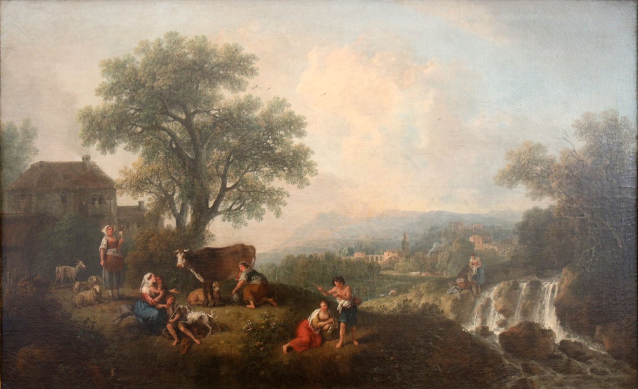 Paisagem com camponeses de Francesco Zuccarelli