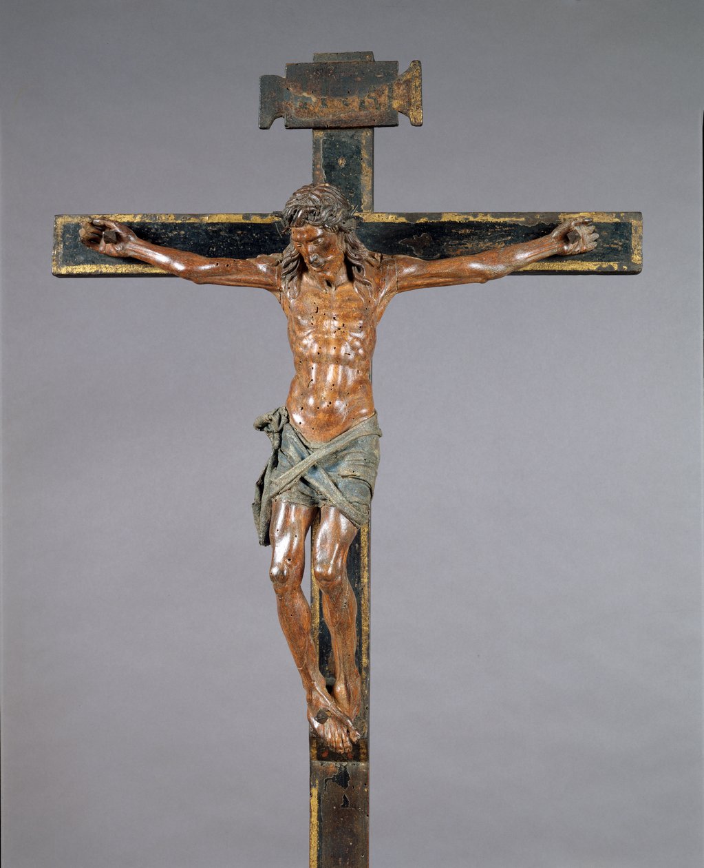 Cristo Crucificado, c.1525 (fruteira com linho e linho policromado) de Francesco da Sangallo