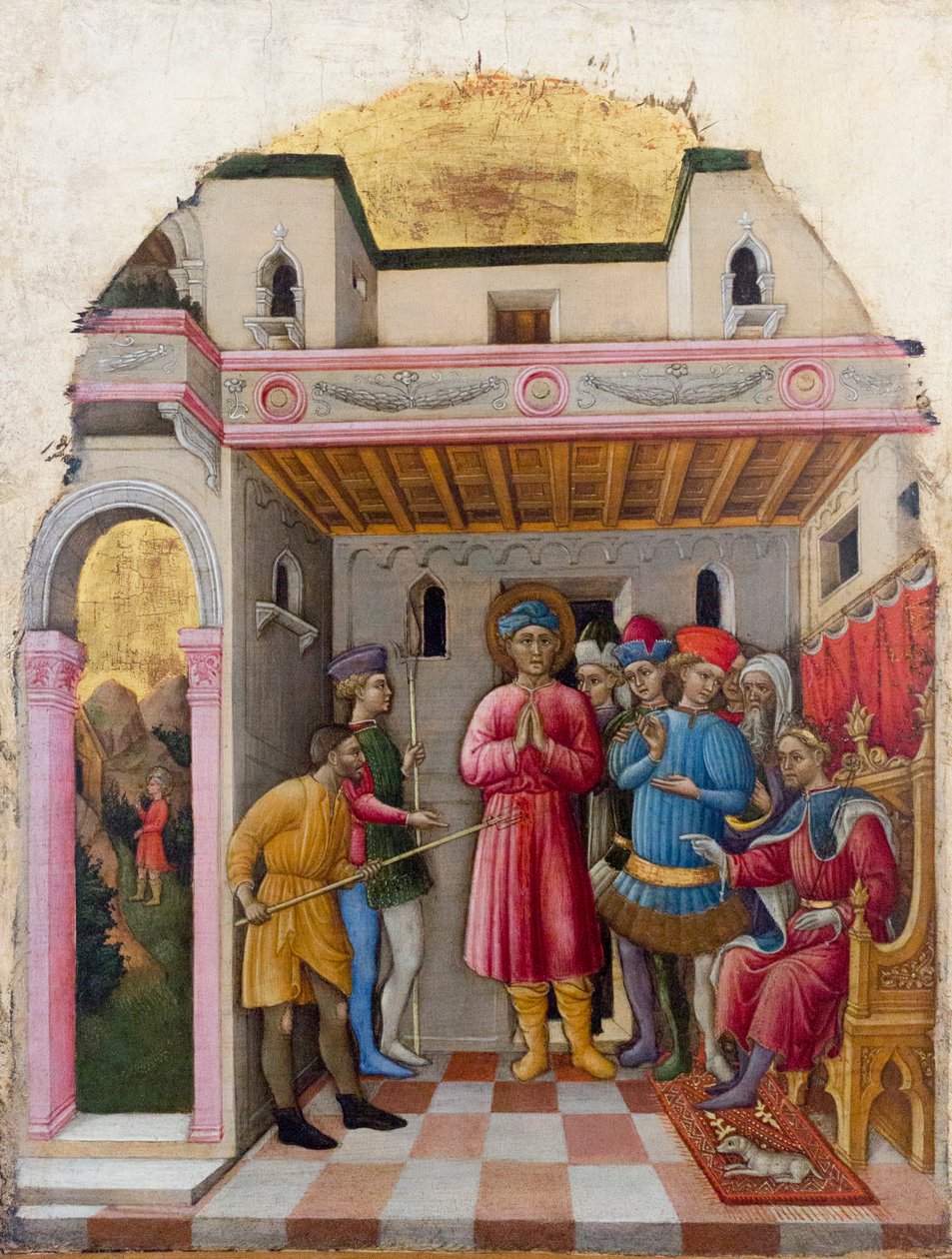 O martírio de San Mamante de Francesco de Franceschi