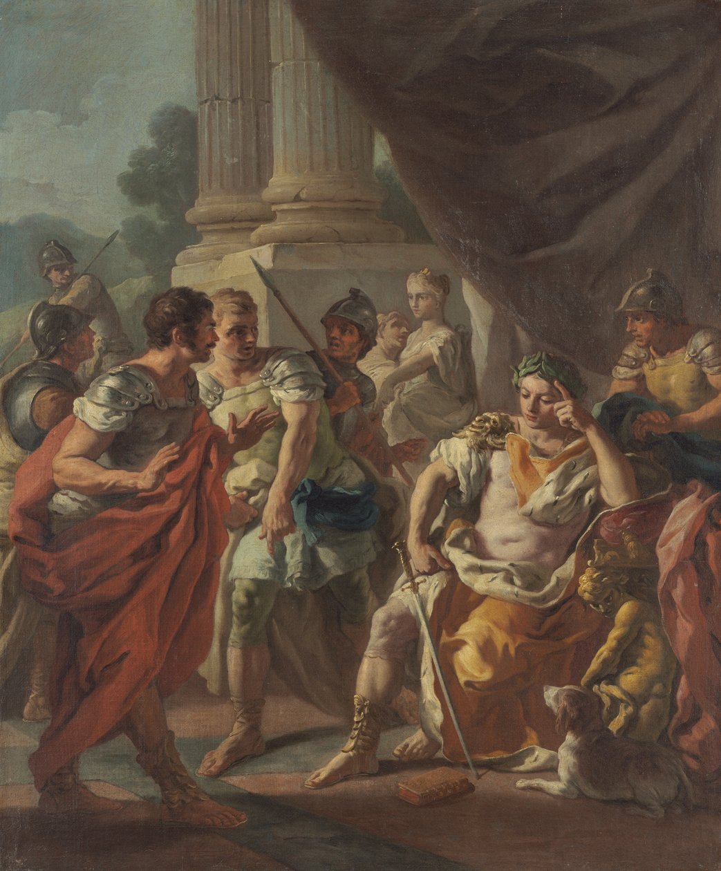 Alexandre Condenando Louvor Falso, 1760-9 de Francesco de Mura