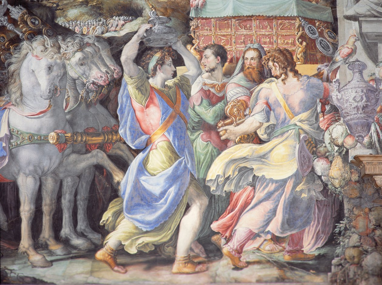 Triunfo de Camillo, cena de &39;Histórias de Furius Camillus&39;, c.1545 de Francesco de Rossi Salviati Cecchino