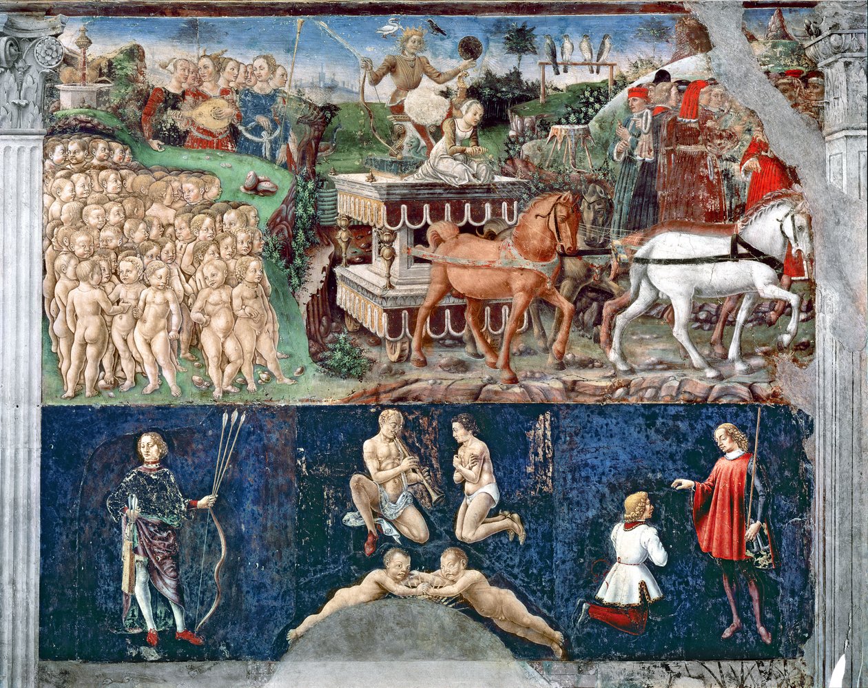 O Mês de Maio: Triunfo de Apolo e o Zodíaco de Francesco del Cossa