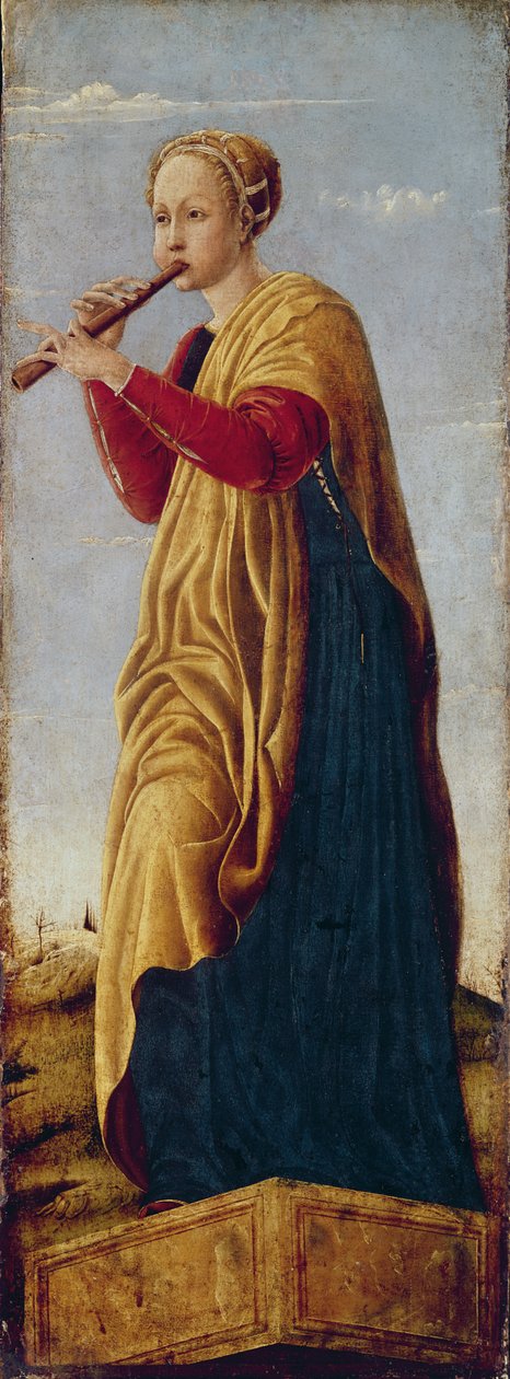 A musa Euterpe (madeira) de Francesco del Cossa