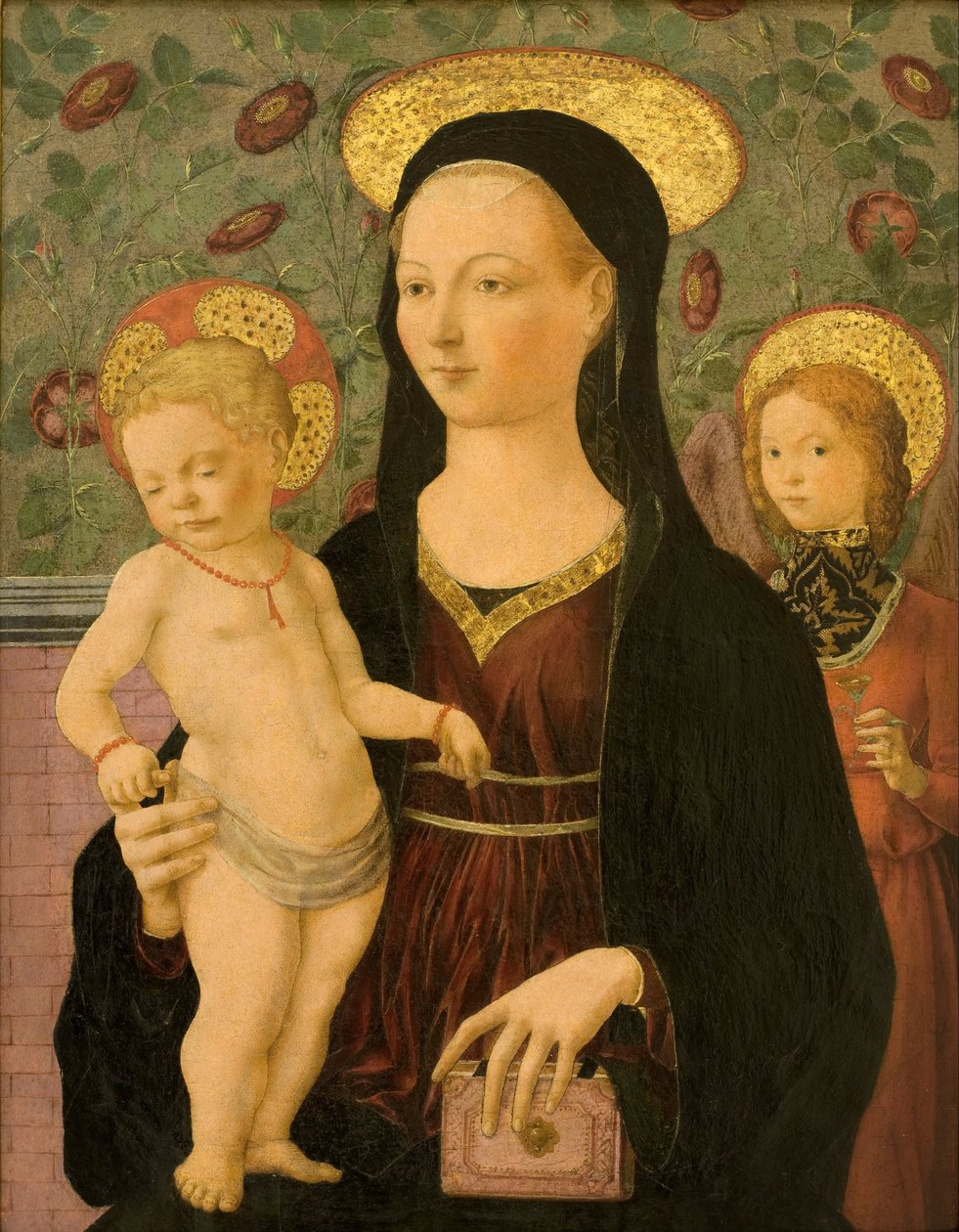 Virgem e criança com um anjo de Francesco del Cossa