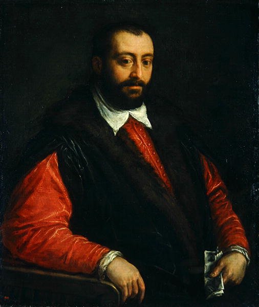 Retrato de um Homem (óleo sobre tela) de Francesco Bassano