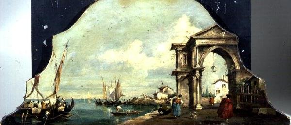 Vista do Porto de Capriccio Venetian de Francesco (after) Guardi