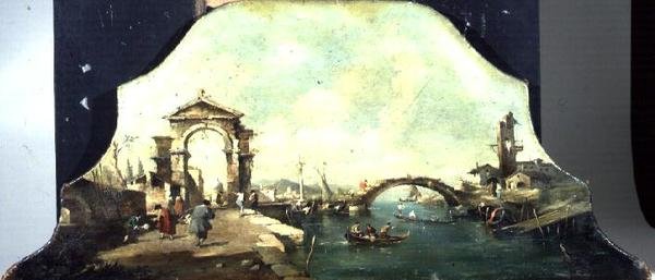 Vista do Porto de Capriccio Venetian de Francesco (after) Guardi