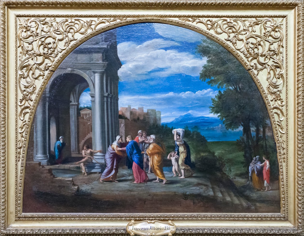 Paisagem com a visitação de Francesco Albani