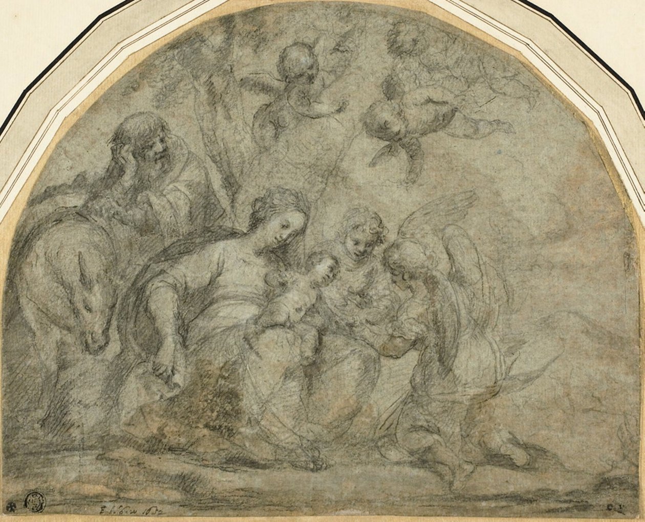 Descanse na fuga para o Egito de Francesco Albani