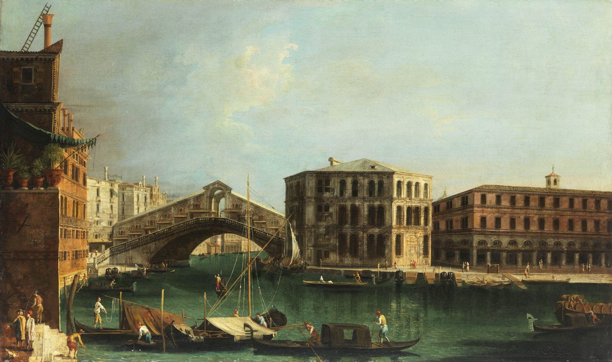 Francesco Albotto Ponte de Rialto e Palácio Camerlenghi de Francesco Albotto