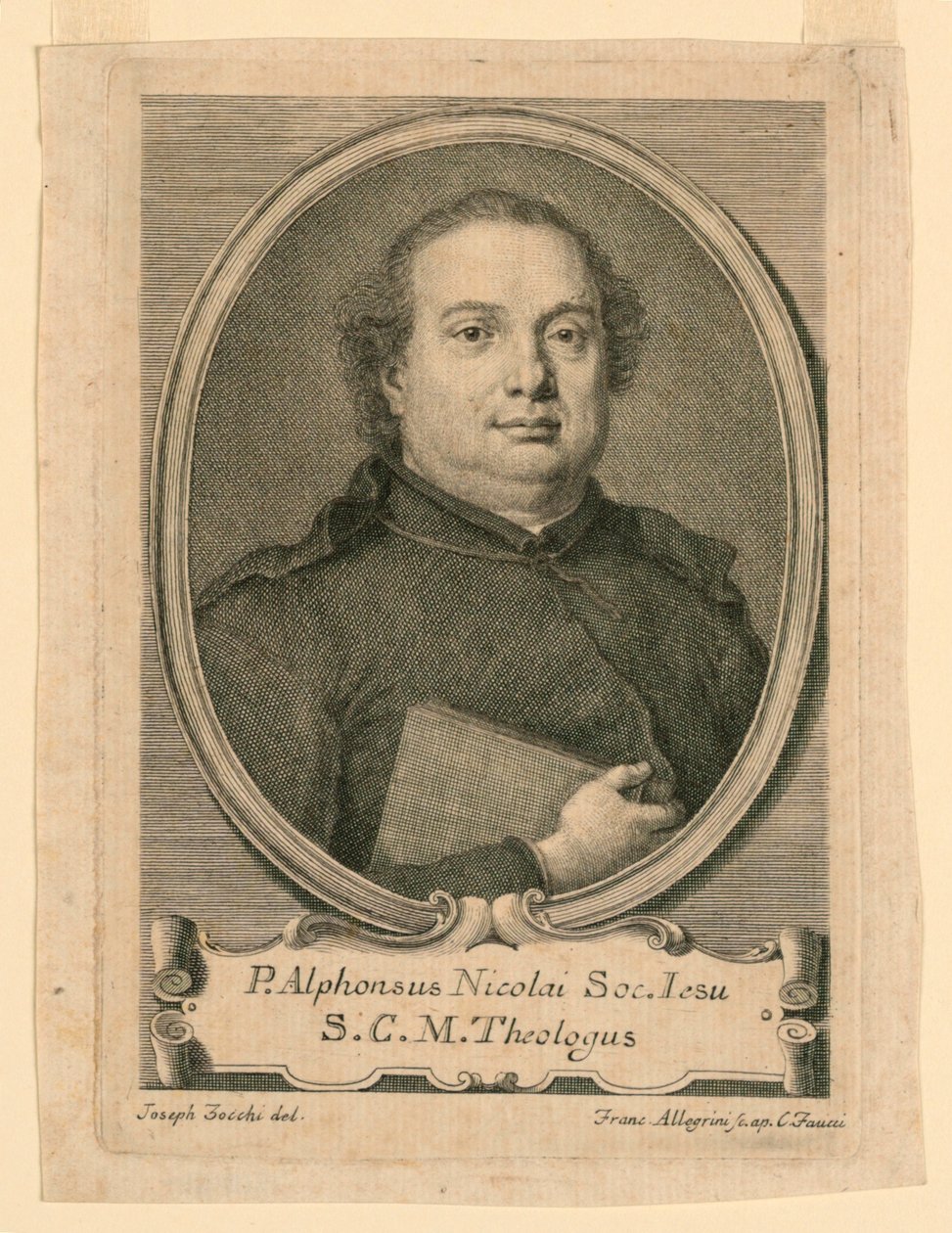 Retrato de P. Afonso Nicolai da Companhia de Jesus de Francesco Allegrini
