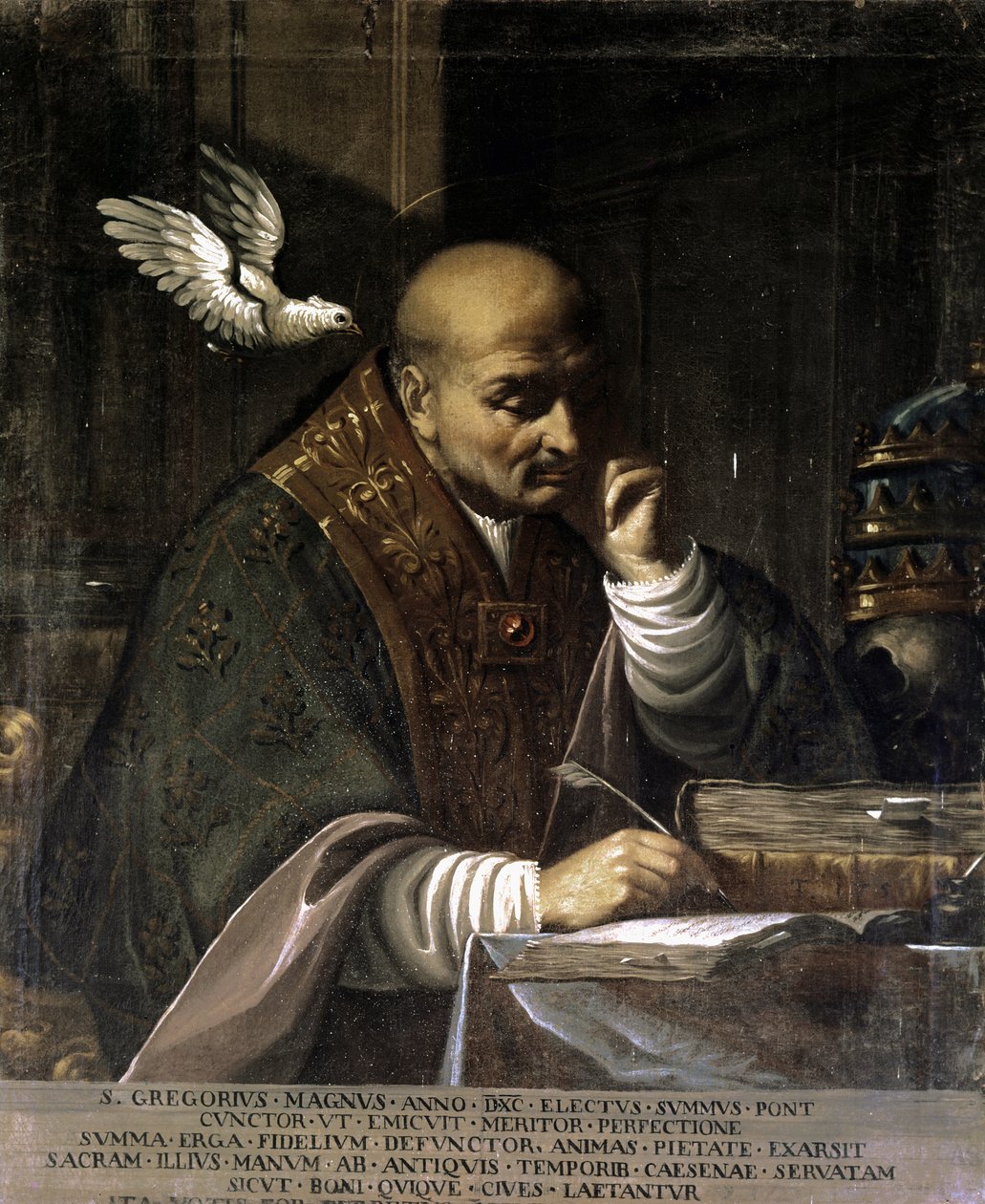 GREGORIUS I,Retrato. 1730-1751 (óleo sobre tela) de Francesco Andreini