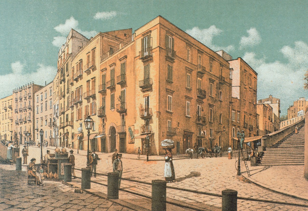 Rua Infrascata, em Nápoles de Francesco Aversano