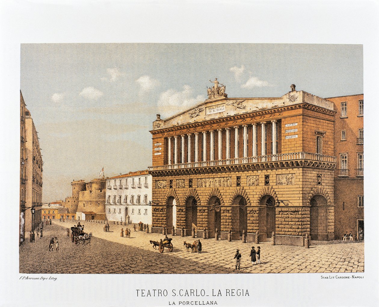 Itália, Nápoles, Teatro de San Carlo de Francesco Aversano