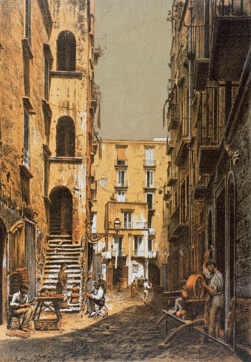 Vico Calderai Porto, em Nápoles de Francesco Aversano
